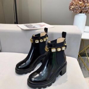 GG Leather Ankle Boots Super A