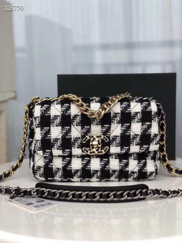 CC White Tweed Handbag Super A