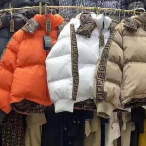 FF motif reversible padded jacket