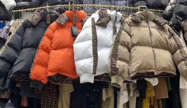FF motif reversible padded jacket