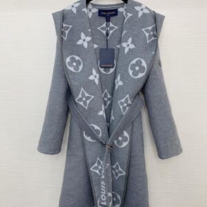 Belted Double Face Hooded Wrap Coat