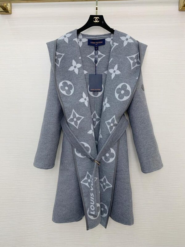Belted Double Face Hooded Wrap Coat