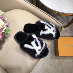 Mink Fur Slides