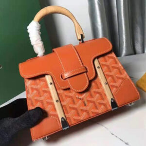 GOY Top Handle Bag Orange Super A