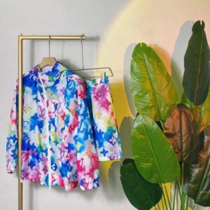 Multicoloured Watercolour Windbreaker