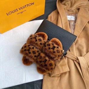 Mink Fur Slides