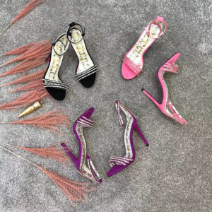GG llse Embellished Ankle Strap Sandals