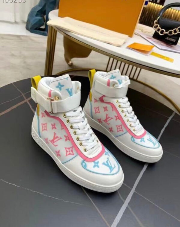 multi coloured sneakers