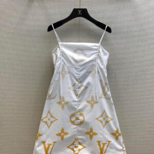 Monogram Ombré Spaghetti Strap Mini Dress