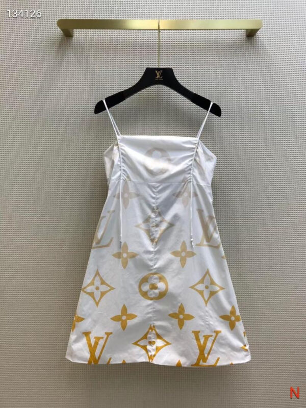 Monogram Ombré Spaghetti Strap Mini Dress