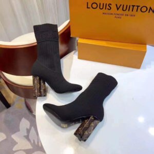 Sock Boots Monogram Heel