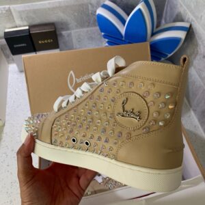 CL High Top Stud Iridescent Sneakers