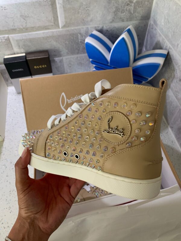 CL High Top Stud Iridescent Sneakers