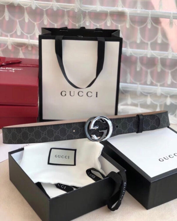 GG Supreme Belt With G Buckle Mens