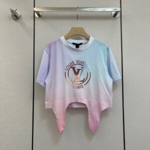 LV Gradient Circle Self- Tie Shirt