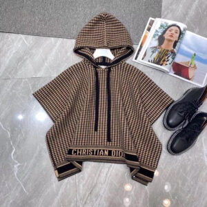 CD Houndstooth Poncho Super A