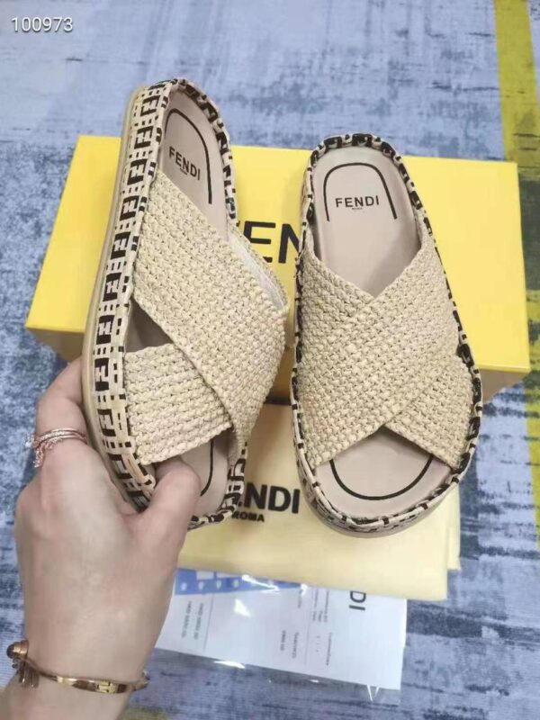 FF Flat Woven Sandals