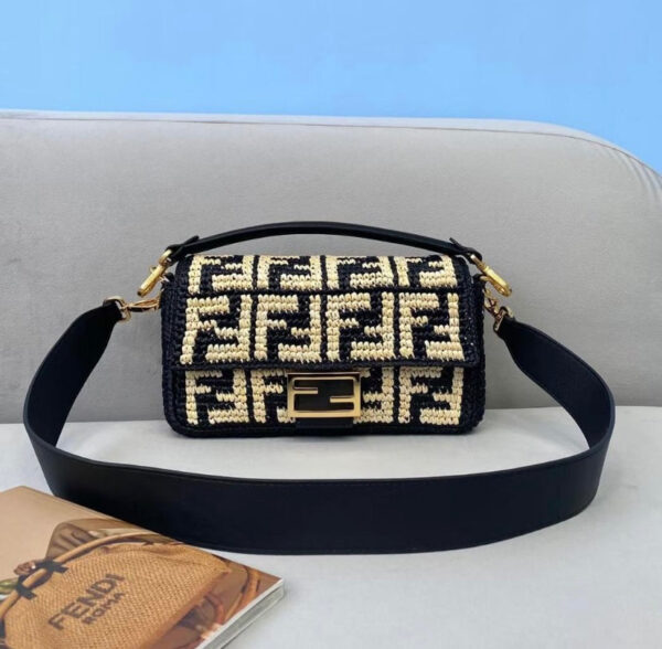 FF Straw Crossbody Bag Premium Edition