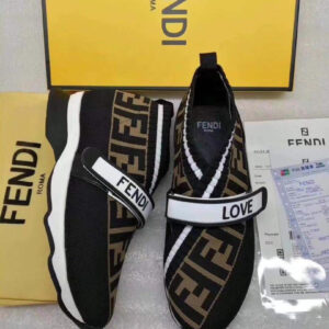 FF Black Fabric Sneakers