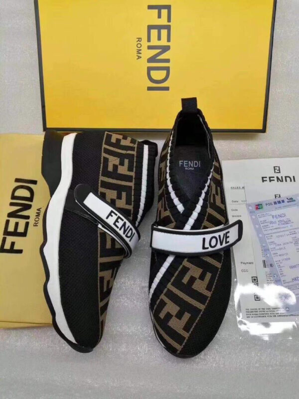 FF Black Fabric Sneakers