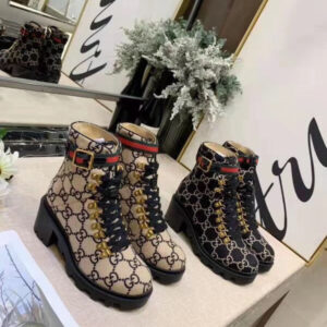 GG Woven Ankle Boots