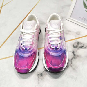 CD1 SNEAKER IN CALFSKIN AND MESH WITH TIE-DYE PRINT