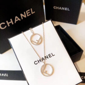FF Logo Pendant Necklace