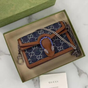 GG Dionysus Denim Super Mini Super A