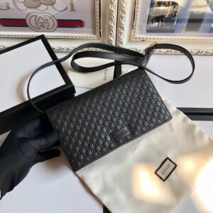 GG Crossbody Clutch Monogram Wallet
