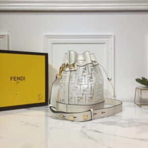 FF Mon Tresor Bucket Bag Standard White