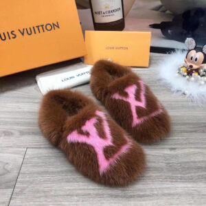 Mink Fur Slides