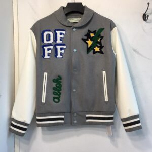 OFF W Varsity Jacket