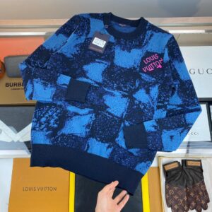 Damier Salt Jacquard Crewneck
