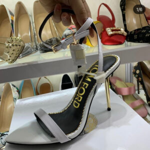 TF Padlock Heels Silver