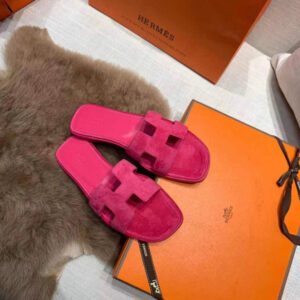 HRMEs Suede Pink Mules Super A