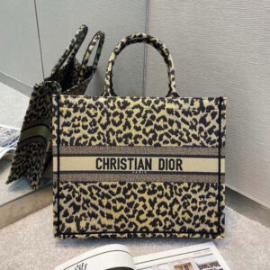 CD Leopard Book Tote Bag SuperA