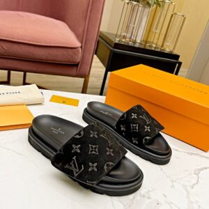 Velvet Pillow Comfort Slides