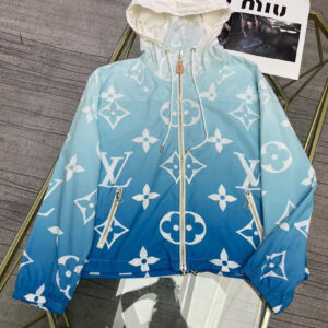 Blue Lagoon Monogram Short Hooded Parka & Shorts