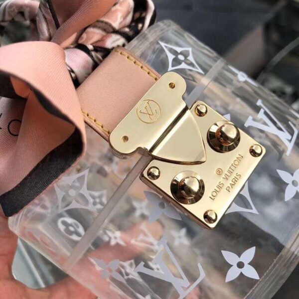 Limited Ed Monogram Plexi Leather Vanity Box Bag - Image 2