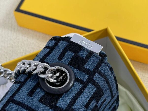 FF Baguette Monogram Chain Shoulder Bag - Image 5