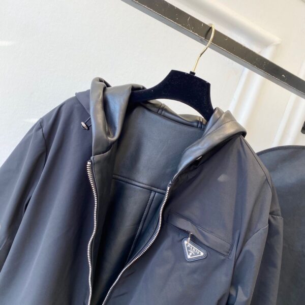 PRDA Leather Zip Up Jacket Super A - Image 5
