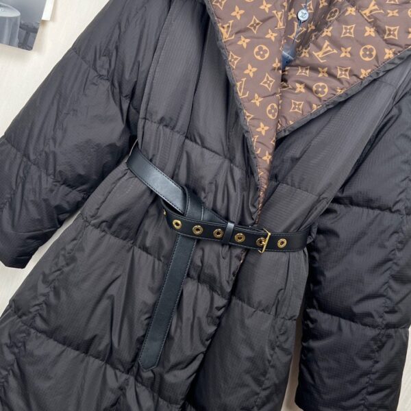 LV Long Pillow Puffer Wrap Coat Super A - Image 6