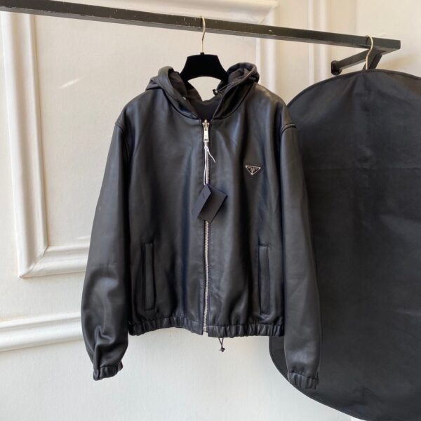 PRDA Leather Zip Up Jacket Super A - Image 8