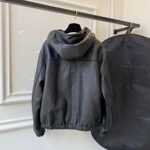 PRDA Leather Zip Up Jacket Super A - Image 9