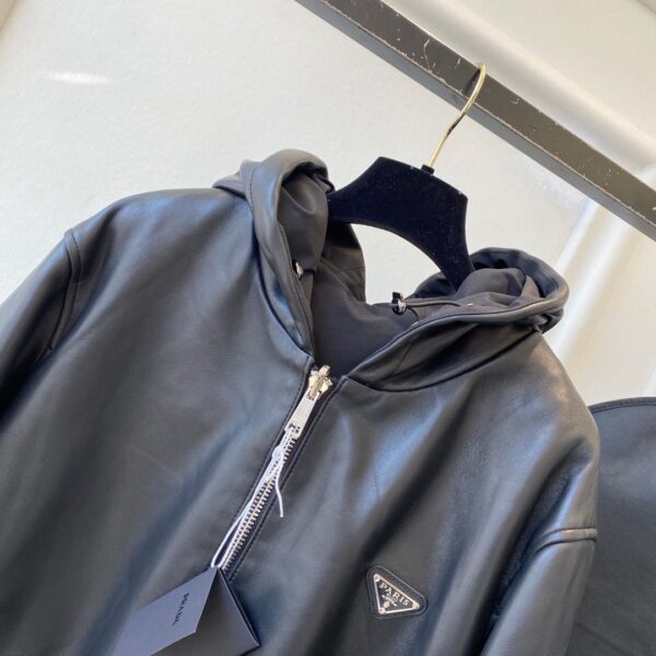 PRDA Leather Zip Up Jacket Super A - Image 2