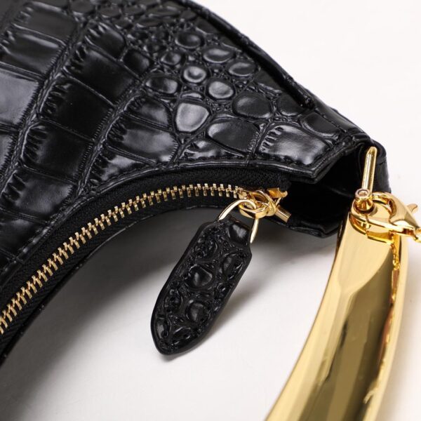 TF Mini Bianca Crocodile Embossed Tote Bag - Image 9