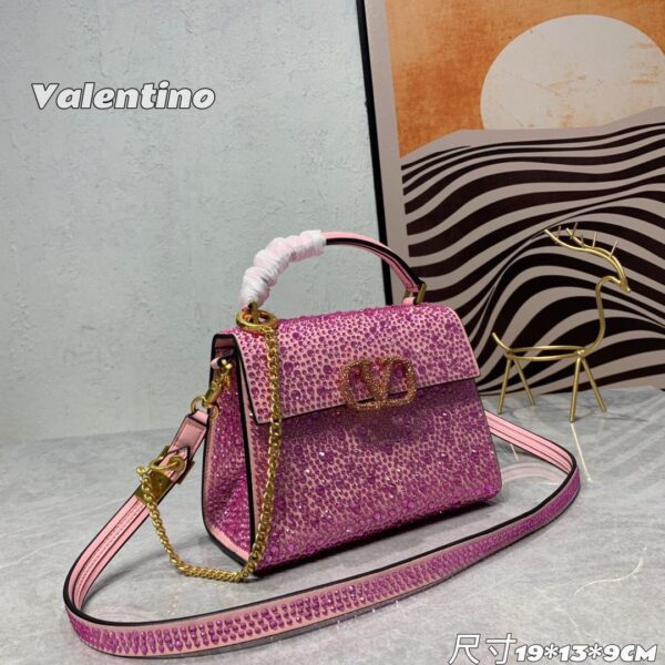VLTN Embellished Top Handle Bag - Image 7