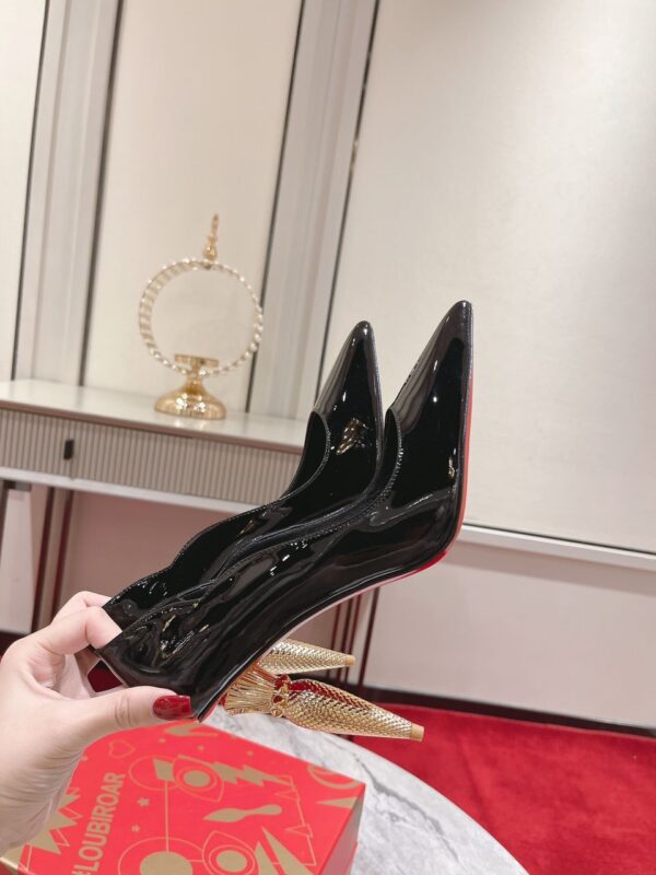 Christian Red Bottom LipChick Patent Pumps - Image 4
