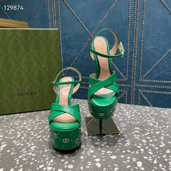 GG Interlocking G studs sandals Super A - Image 6