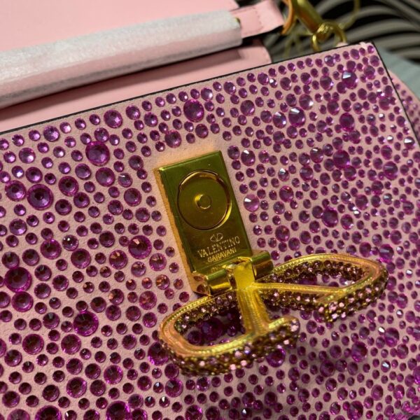 VLTN Embellished Top Handle Bag - Image 4